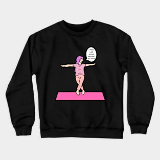 Yoga Standing Spinal Twist Pose Crewneck Sweatshirt